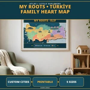 Köklerim: Kişiye Özel Türkiye Haritası · Almanca ilan