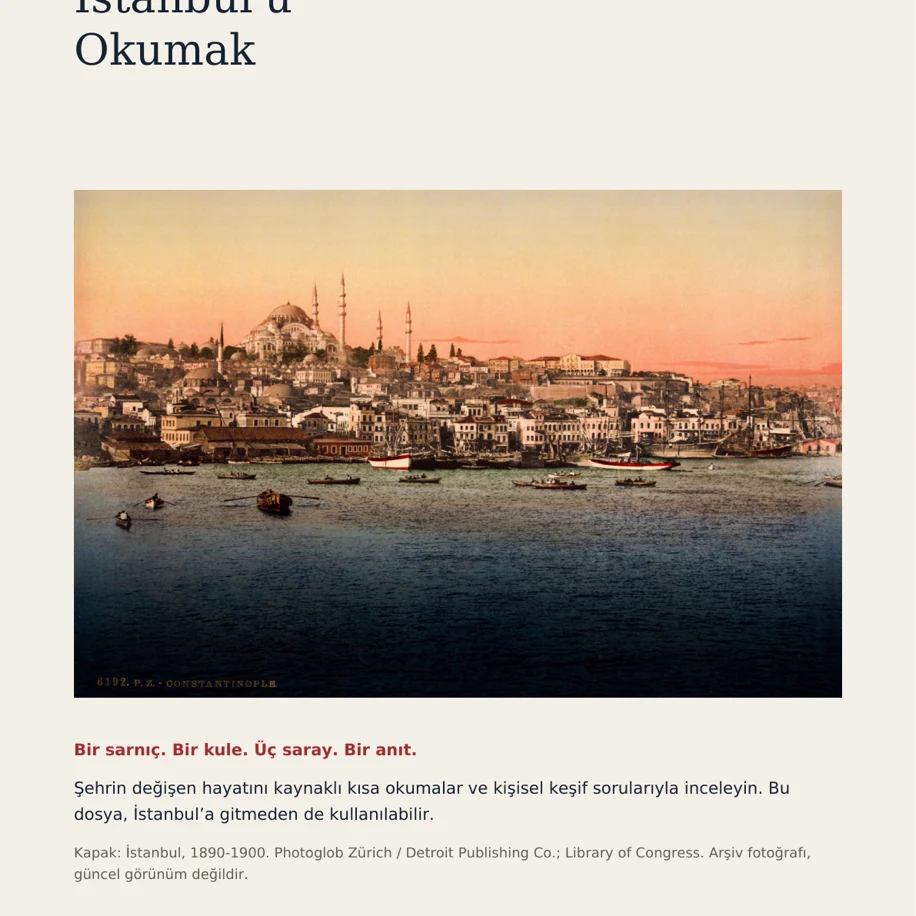 İstanbul’u Okumak